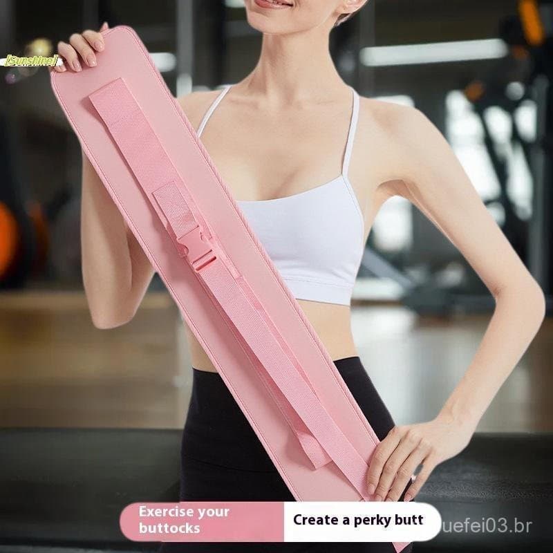 [] 1 Peça Cinto De Exercício Com Halteres , Rolamento De Peso Para Ponte De Glúteos Eficaz , Treino De Barra , Cintura ,