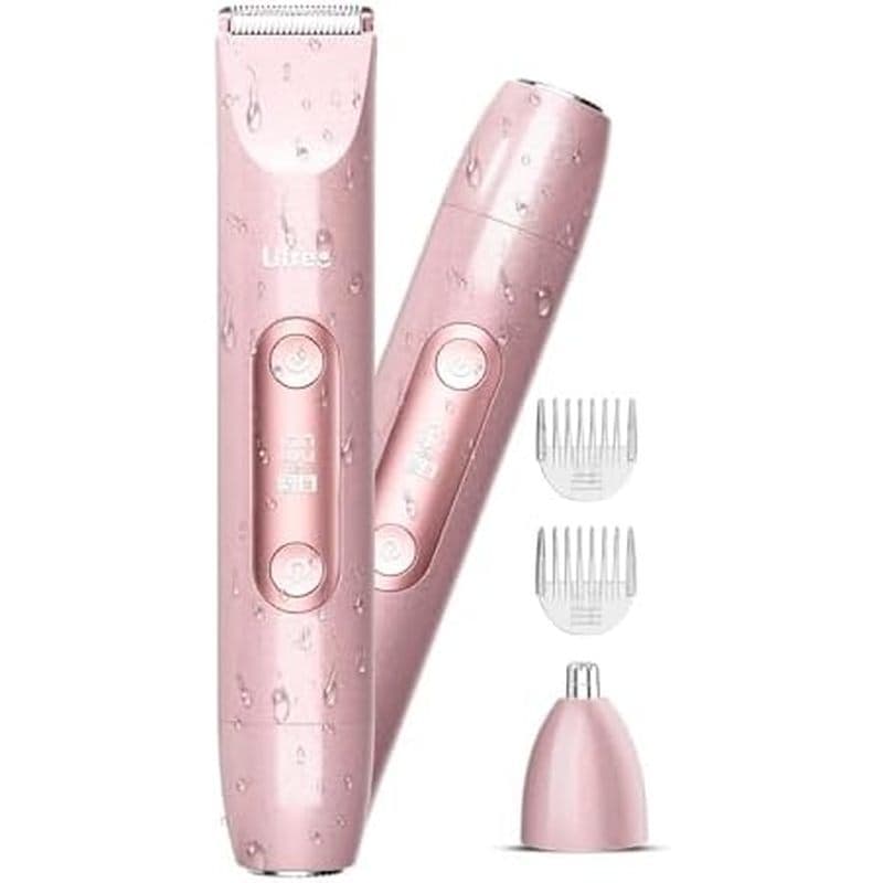 Ufree Bikini Trimmer Navalhas Elétricas Femininas De Cabeça Dupla , Aparador De Pêlos Corporais Púbicos Barbeador Elétri
