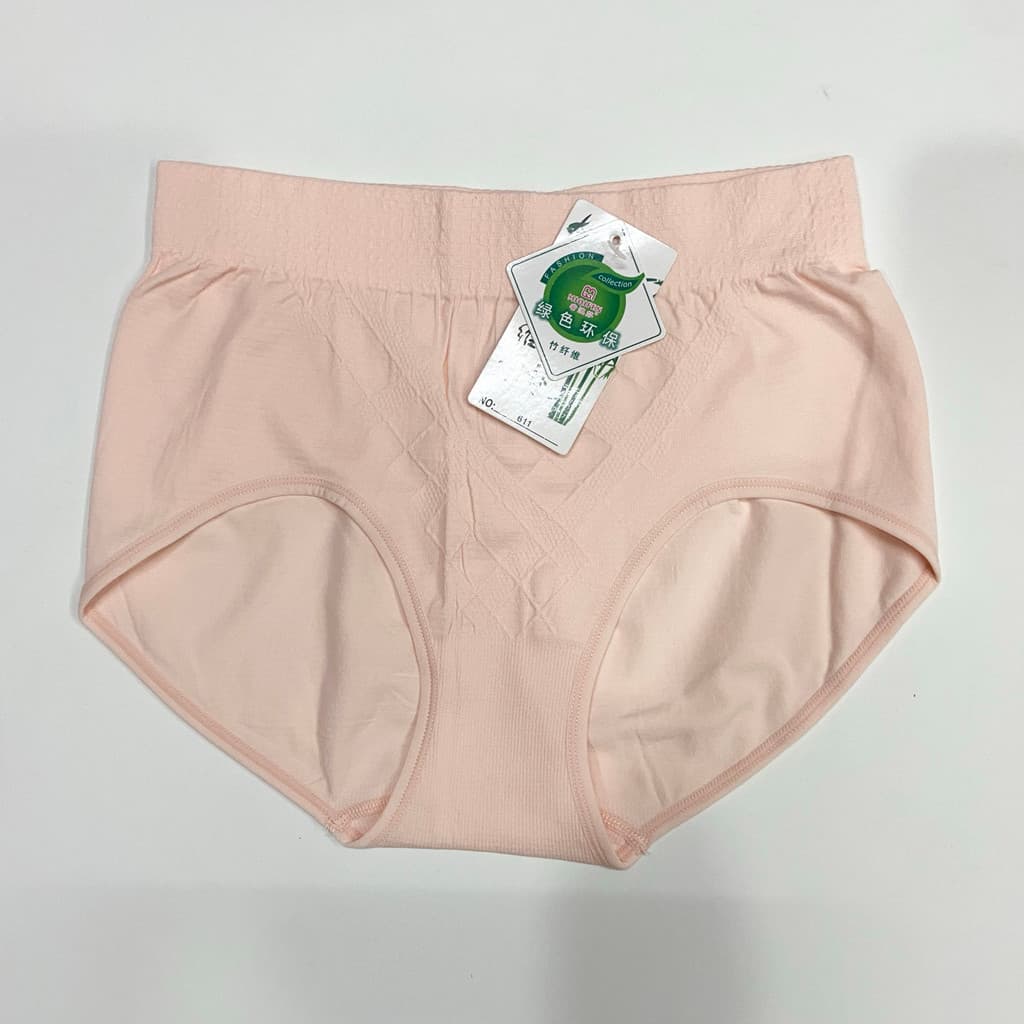 Miqifen 611 calcinha sem costura feminina cintura alta calcinha justa justa aparência mais fina B