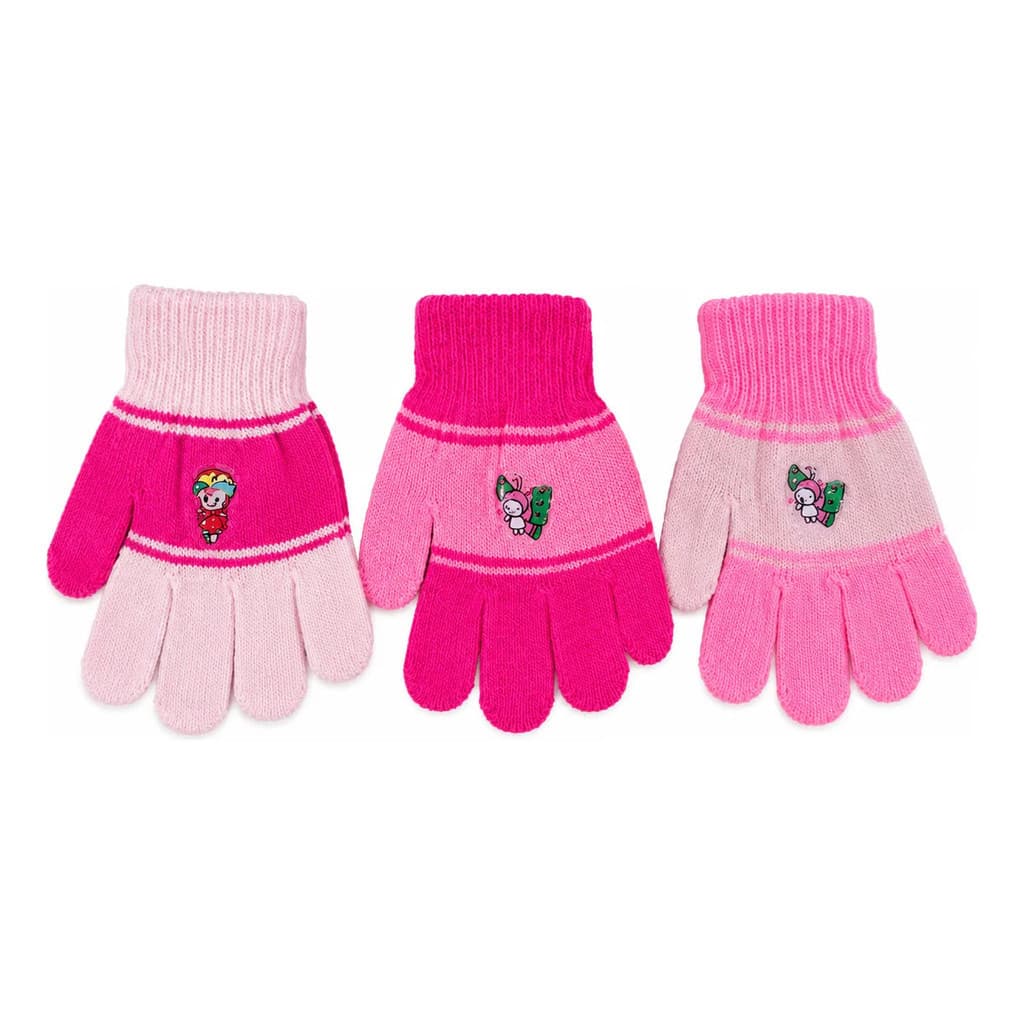 Kit 3 Luva Infantil Inverno Tricô Quentinha Envio Sortido 563
