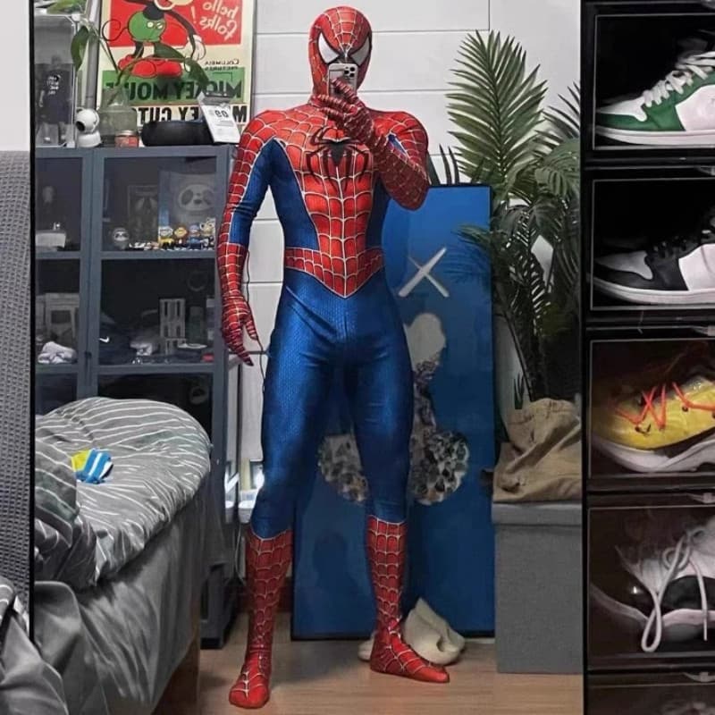 Aranha Remy Toby Homem cosplay Traje Clássico Zentai Bodysuit Adulto Criança Carnaval Festa Terno
