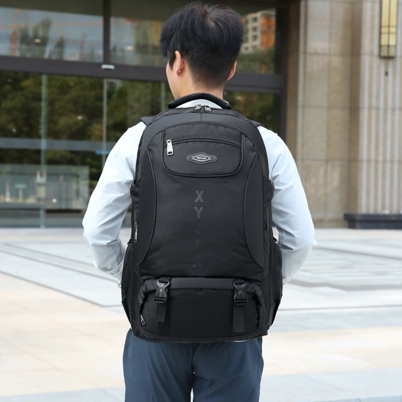 Mochila masculina de grande capacidade, repelente de água, pano Oxford, bolsa escolar multifuncional, bolsa de viagem, a
