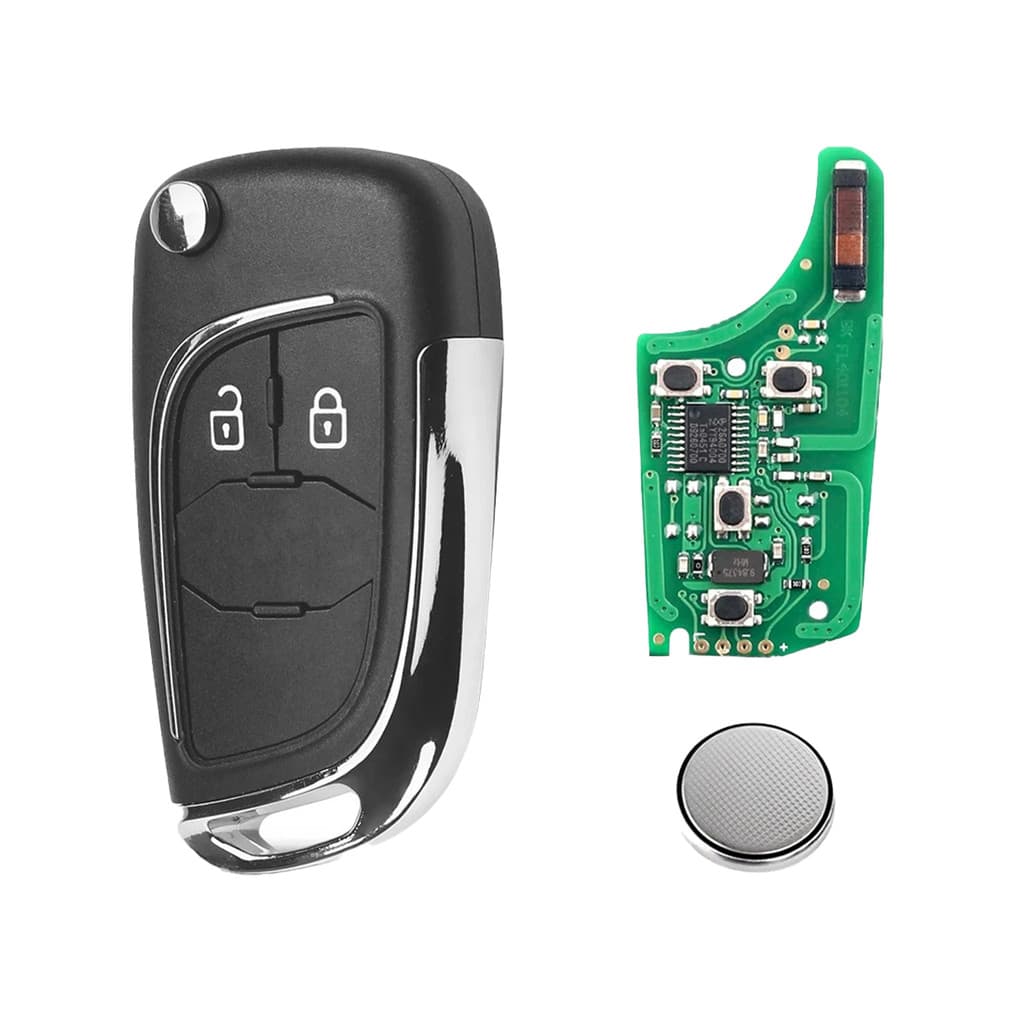 Chave Canivete Gm P/ Alarme Original Completa Cruze Cobalt Onix S10 2 Botões