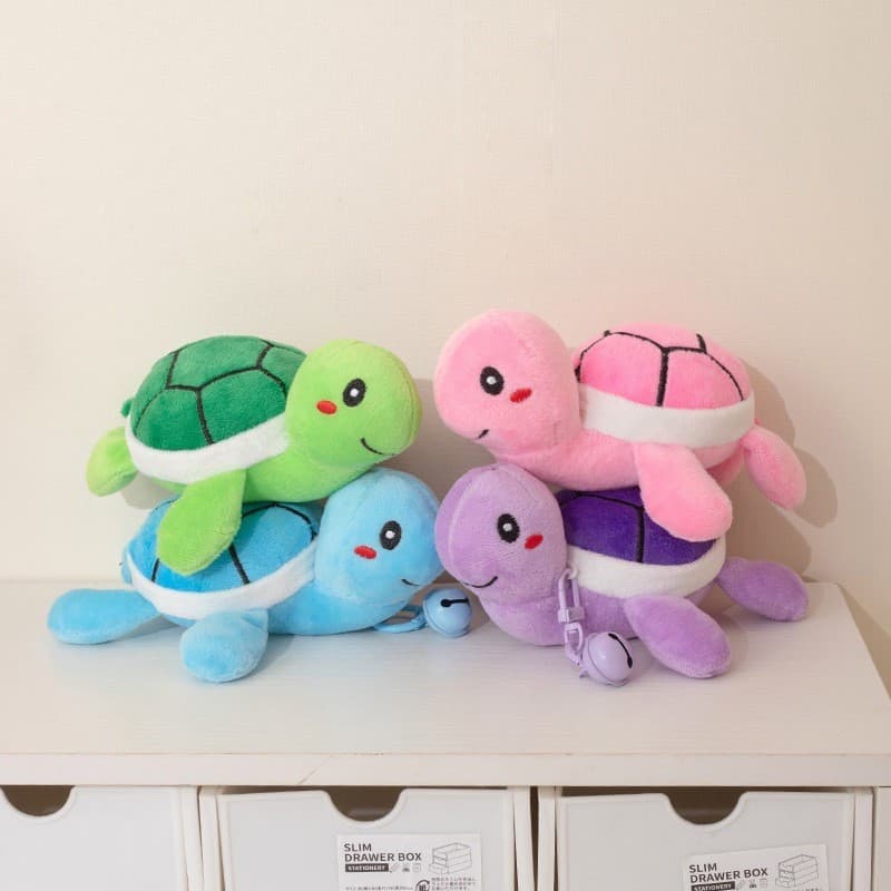 Dopamina Estilo Pequena Tartaruga Marinha Boneca De Pelúcia Brinquedo De Mochila Saco Pingente Decoração De Mesa Oceano