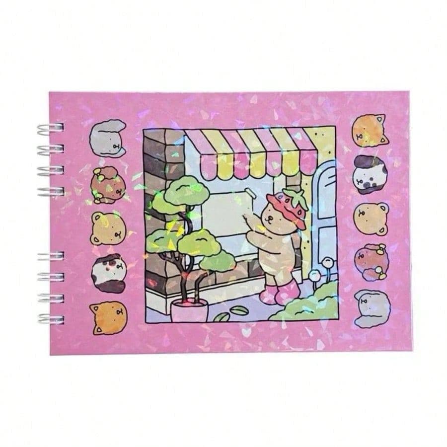 Livro para Colorir Rosa e Azul Alien Rosa e Azul Bebê Colecionáveis Fofos e Exclusivos