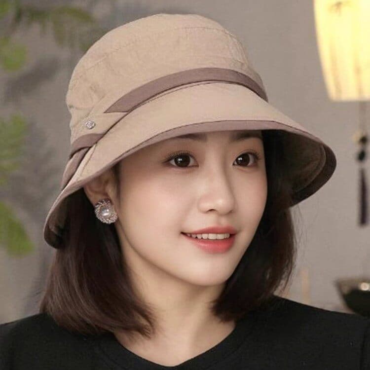 Leve de secagem rápida pára-sol chapéu primavera outono 2025 novo estilo moda balde chapéu legal capa rosto viagem chapé
