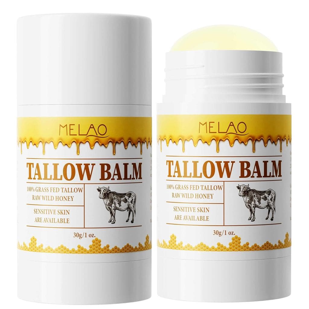 BAISEN DIARY Bálsamo em Bastão de Sebo - Bastão Hidratante Multiuso para Rosto e Corpo, Bálsamo de Sebo e Mel para Pele
