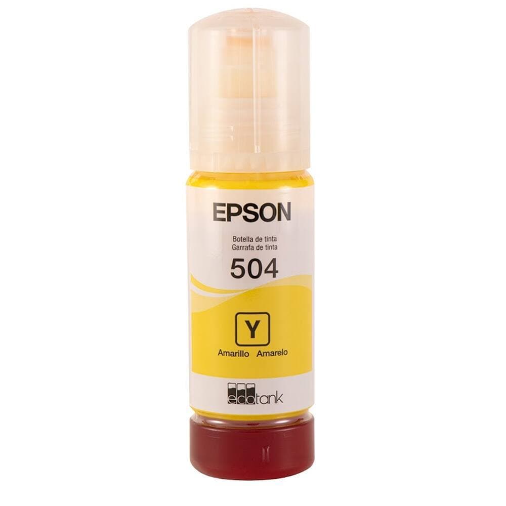 Refil de Tinta 504 Ecotank Amarela T504422 - Epson