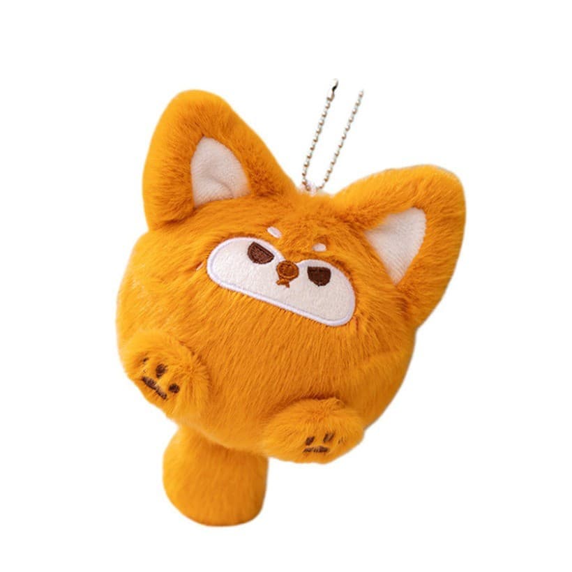 Super Macio Toque Alívio Do Estresse Espremer Bola Brinquedo De Pelúcia Panda Cão Urso Boneca Mini Chaveiro Saco Pingent