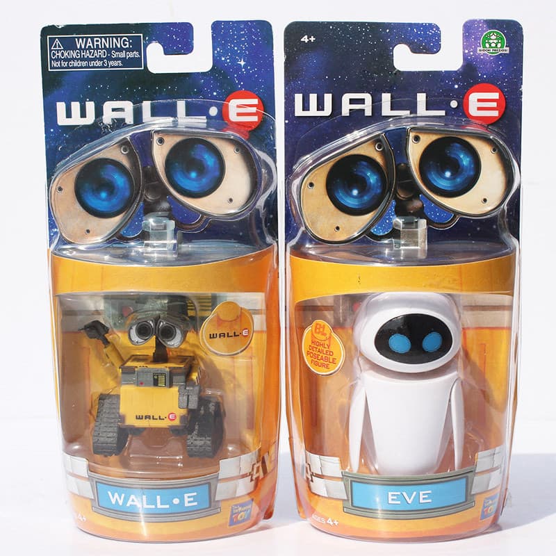1 peça, 6-9 cm, robô WALL-E da Disney, versão com função de detecção de EVE, modelo móvel de PVC, brinquedo colecionável