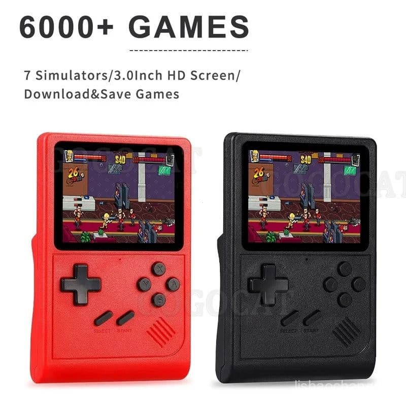 Console de Jogo Portátil de Três Eixos GB300 com 6000 Jogos Embutidos Ade WAI7