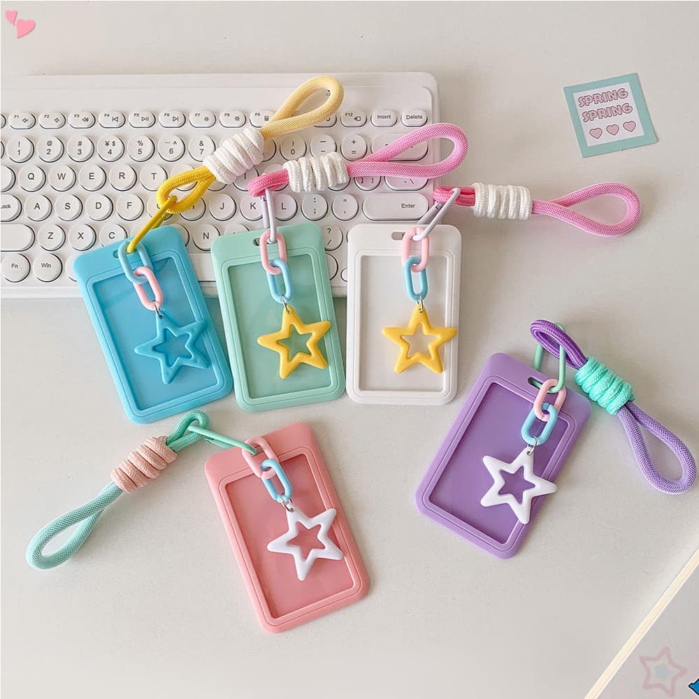 Suporte Para Cartão Fotográfico Kpop Acrílico De 3 Polegadas , Moldura De Exibição De Organizador Com Chaveiro Pingente