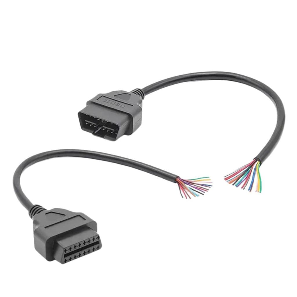 Cabo Tomada Obd2 Personalizável J1962 1 Ponta Com 16 fios e Pinos Automotivo