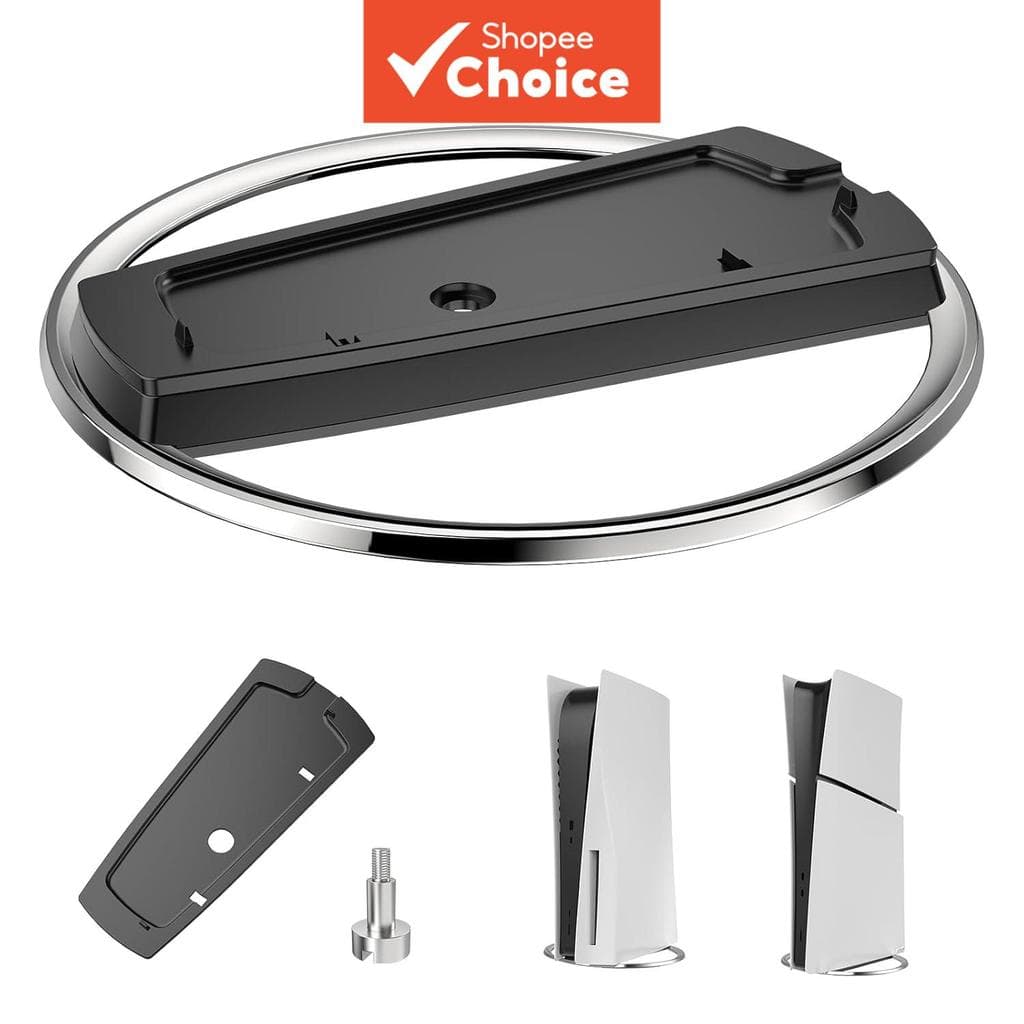 Suporte Vertical de Armazenamento para PS5 Slim/PS5 PRO (Compatível com Edição em Disco/Digital)