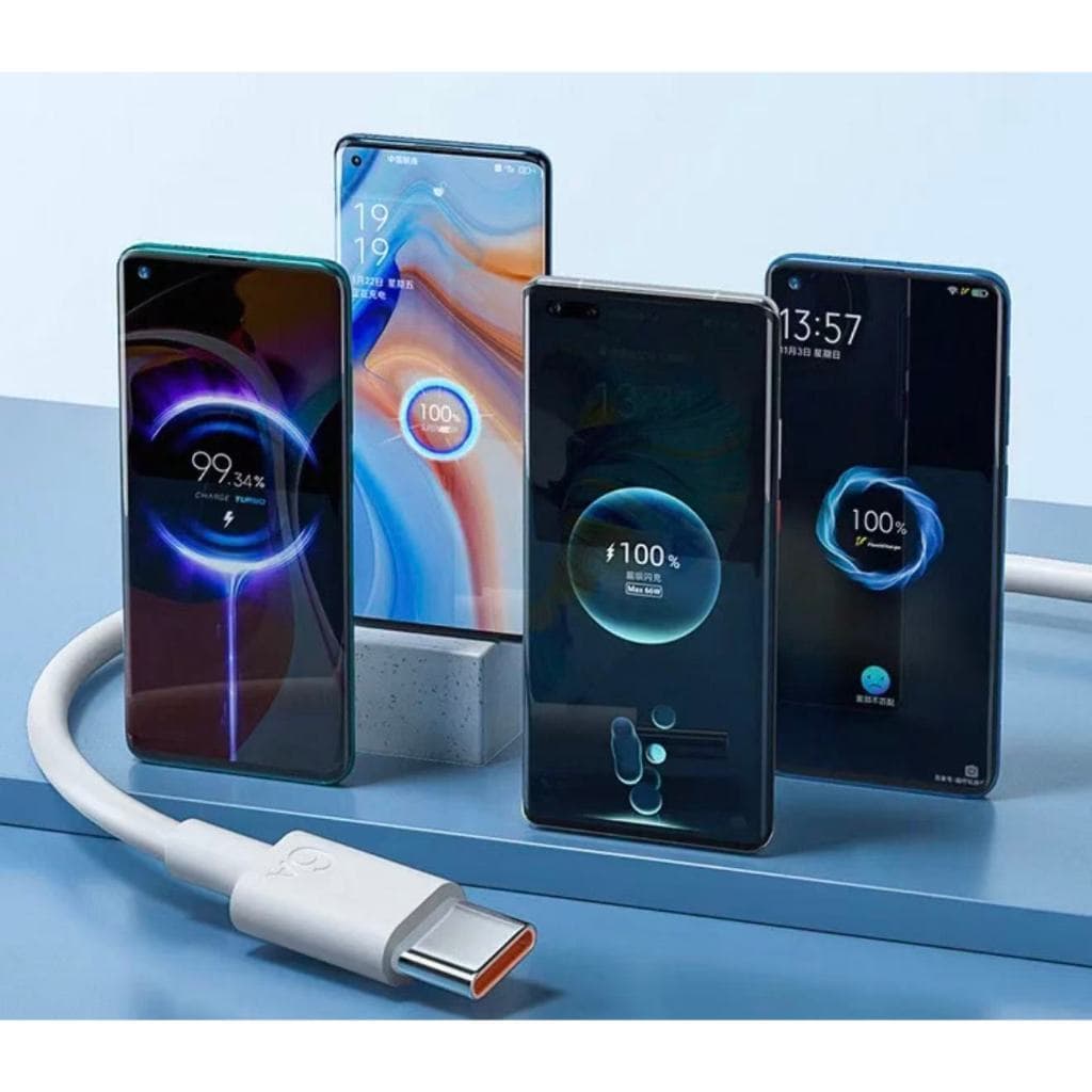 Cabo Turbo Xia USB Tipo C Original, Carregamento Mi Turbo 6A