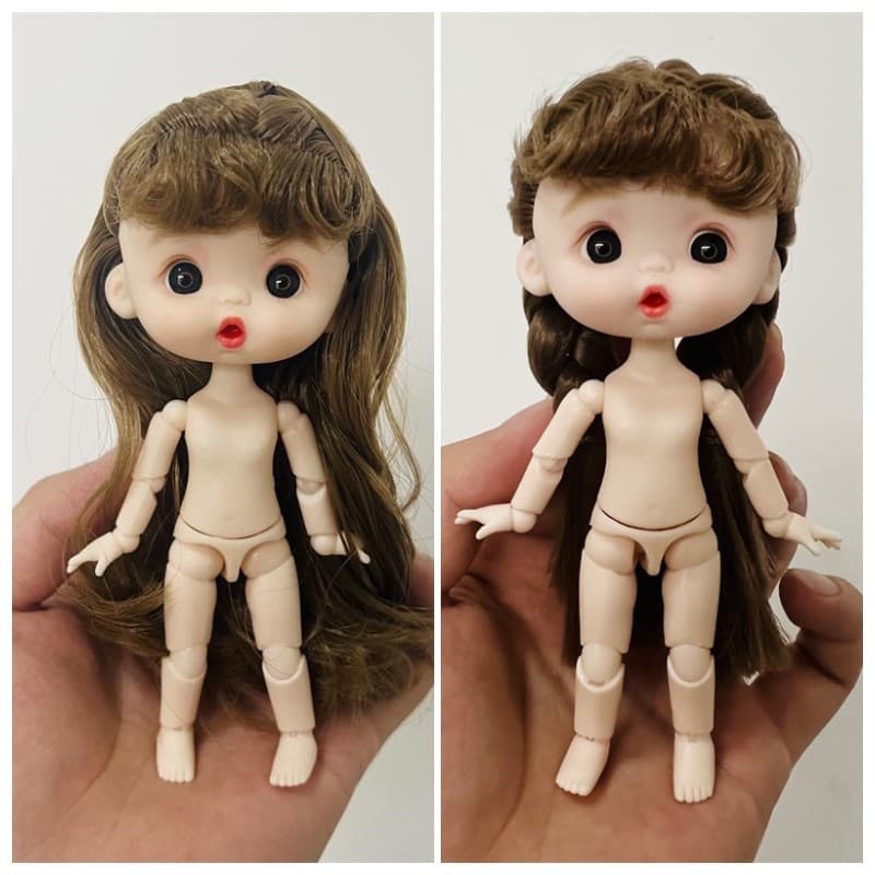 Boneca BJD Nova de 13cm 1/12 com Expressão Fofa, Boneca Nua com Sapatos, Brinquedo DIY 6NTT ZHMF