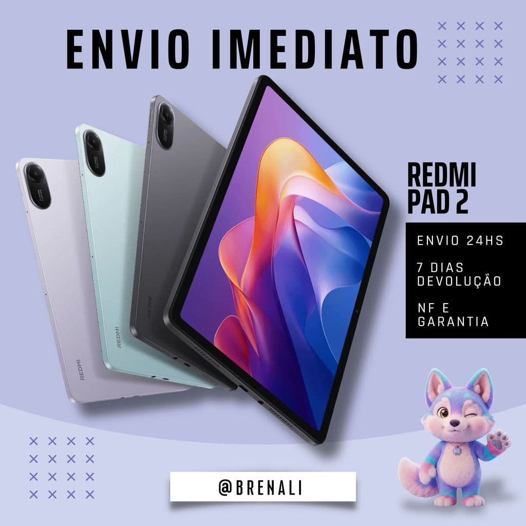 Tablet Xiaomi Redmi Mi Pad 2 128GB/256GB  RAM 4GB/8GB – Tela Grande e Rápido Wi-Fi 5g