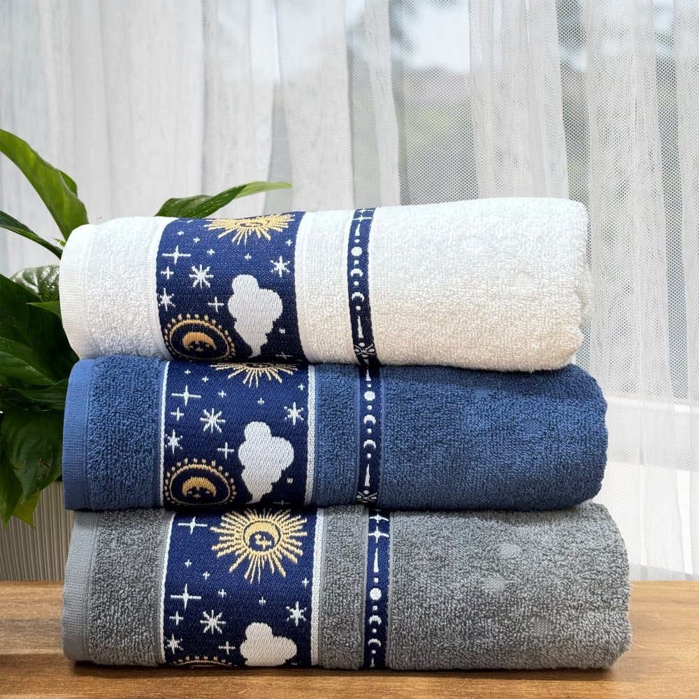 Toalha de Rosto Felpuda 100% algodão Boa Absorção 50x70cm - Orion