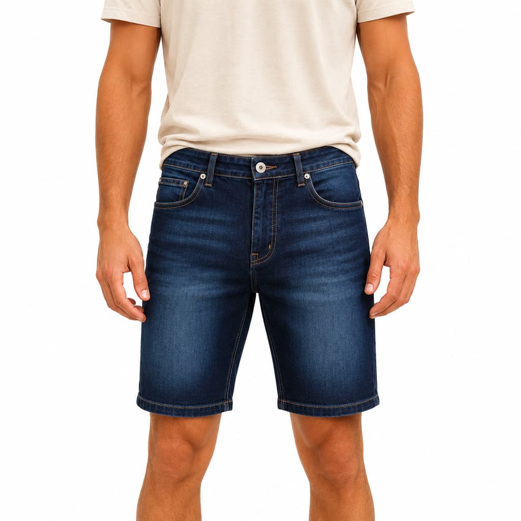Bermuda Jeans Masculina Confortável Premium Casual