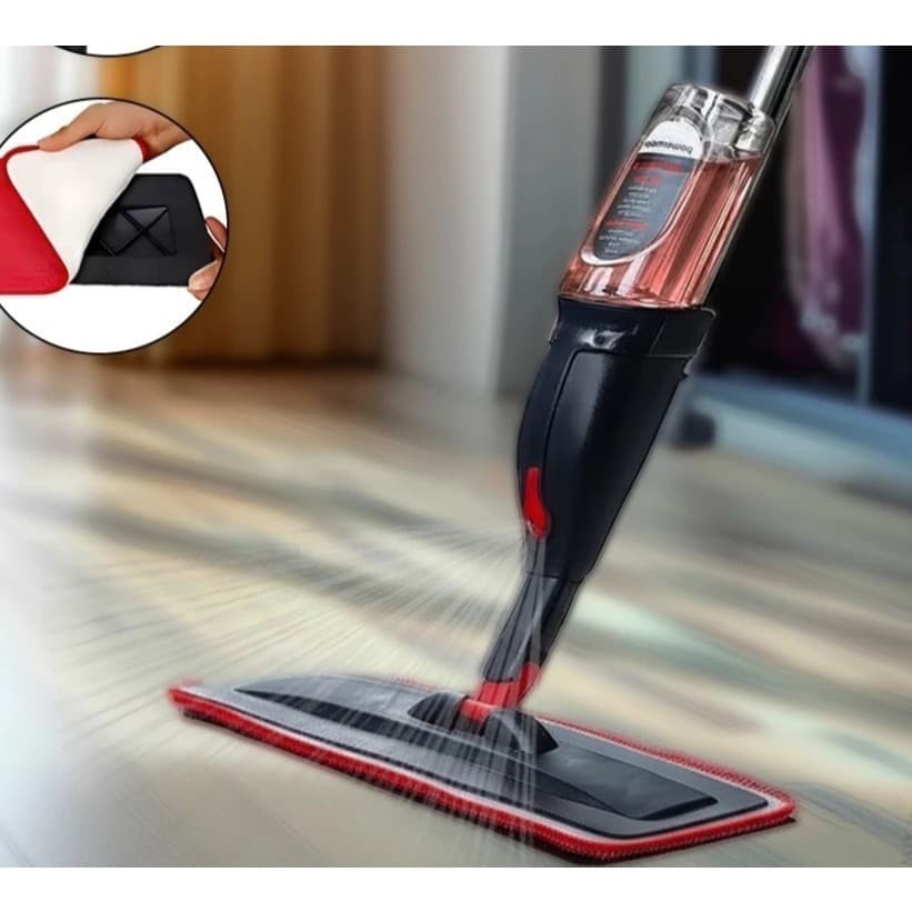 Mop Spray Rodo Lava Seca Esfregão Borrifador Refil Microfibra Limpeza Casa Prático Oferta Oferta