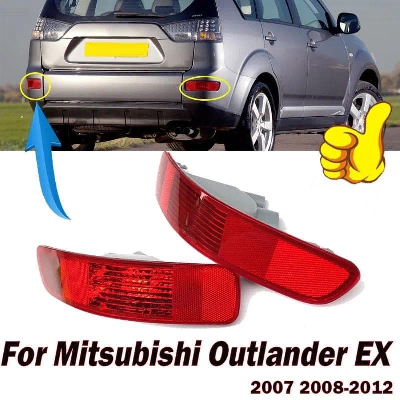 Para Mitsubishi Outlander EX 2007 2008-2012 Amortecedor Traseiro Luz De Freio Capa Cauda Sinal Volta Refletor Lâmpada Se