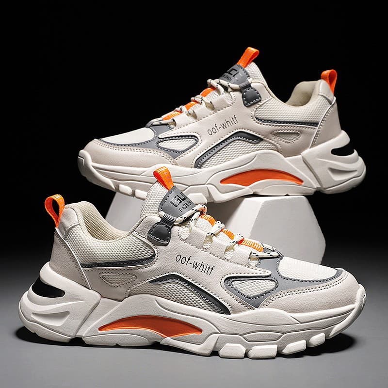 2024 primavera Cross-Border sapatos masculinos novo estilo sapatos esportivos masculinos baixo-Top contraste cor papai s