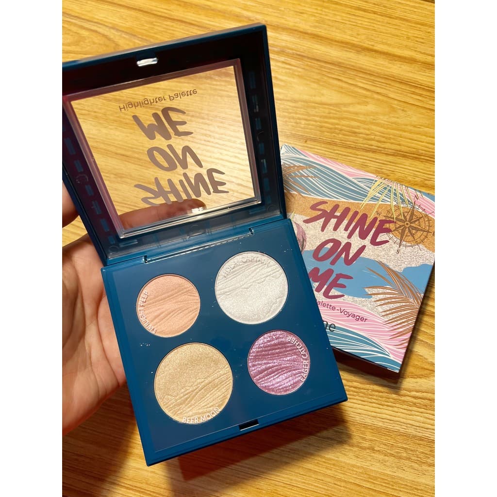 MISTINE MISTINE High Disc 4 cores paleta de sombras estroboscópicas reparação paleta abrangente de alto brilho 3 em 1 pa