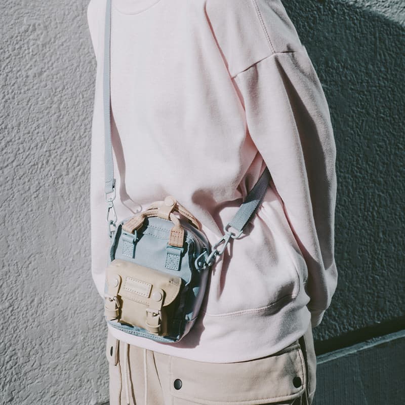 2026 outono nova versão Donut Mini saco do mensageiro ombro moda All-Match pequeno quadrado saco simples feminino bonito