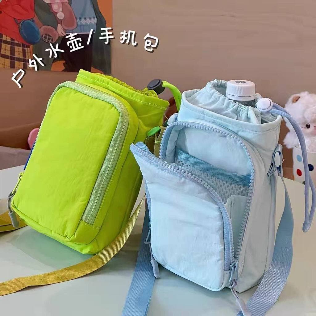 Copo de água tudo-em-um saco leve lazer ao ar livre viagem saco de garrafa de água saco do mensageiro escalada de montan