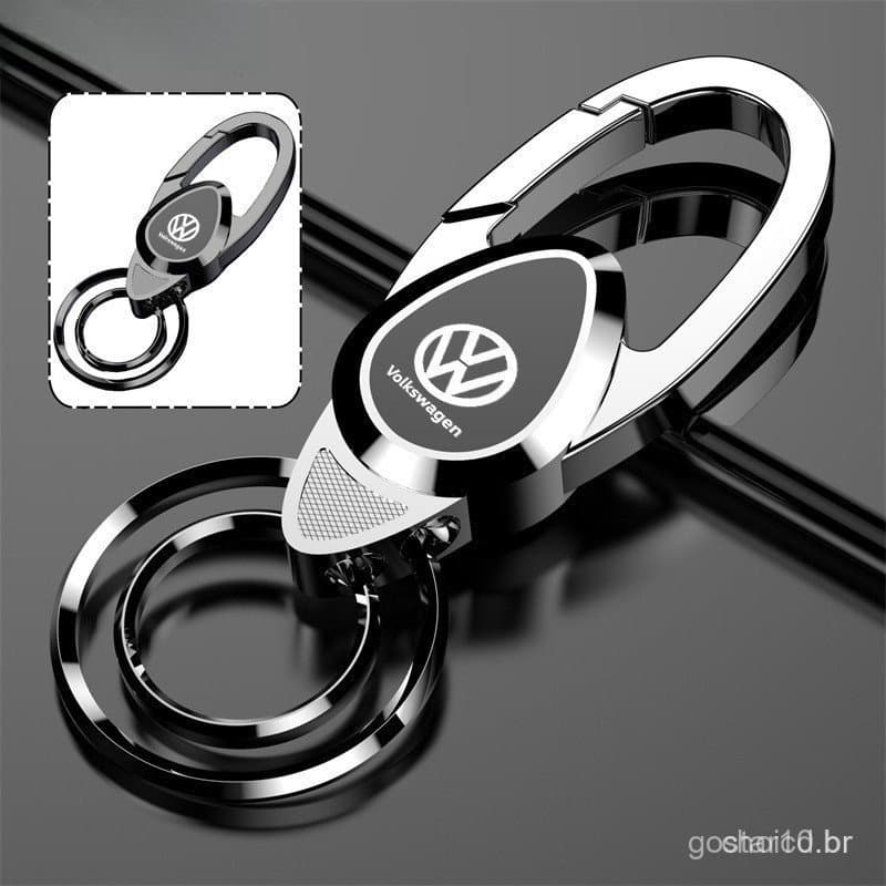 Chaveiro Volkswagen Metal Carocha VW Polo T-Cross Gol Saveiro Nivus