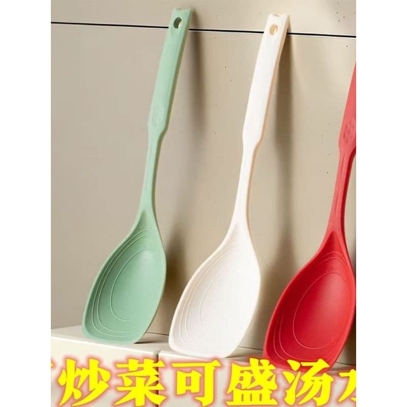Multi-Purpose integrado escala de silicone espátula colher resistente a altas temperaturas espátula de silicone colher d