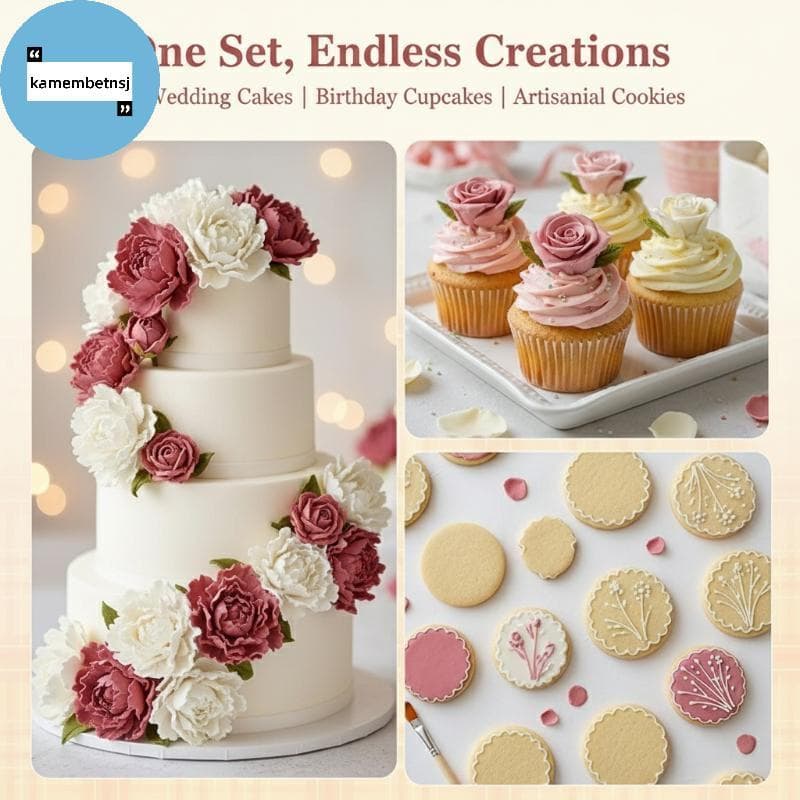 KAM Peônia Veiner Molde De Silicone 5/7 Pcs Conjunto Com Cortador De Flores Folha Para Decoração De Bolo Fondant DIY Art