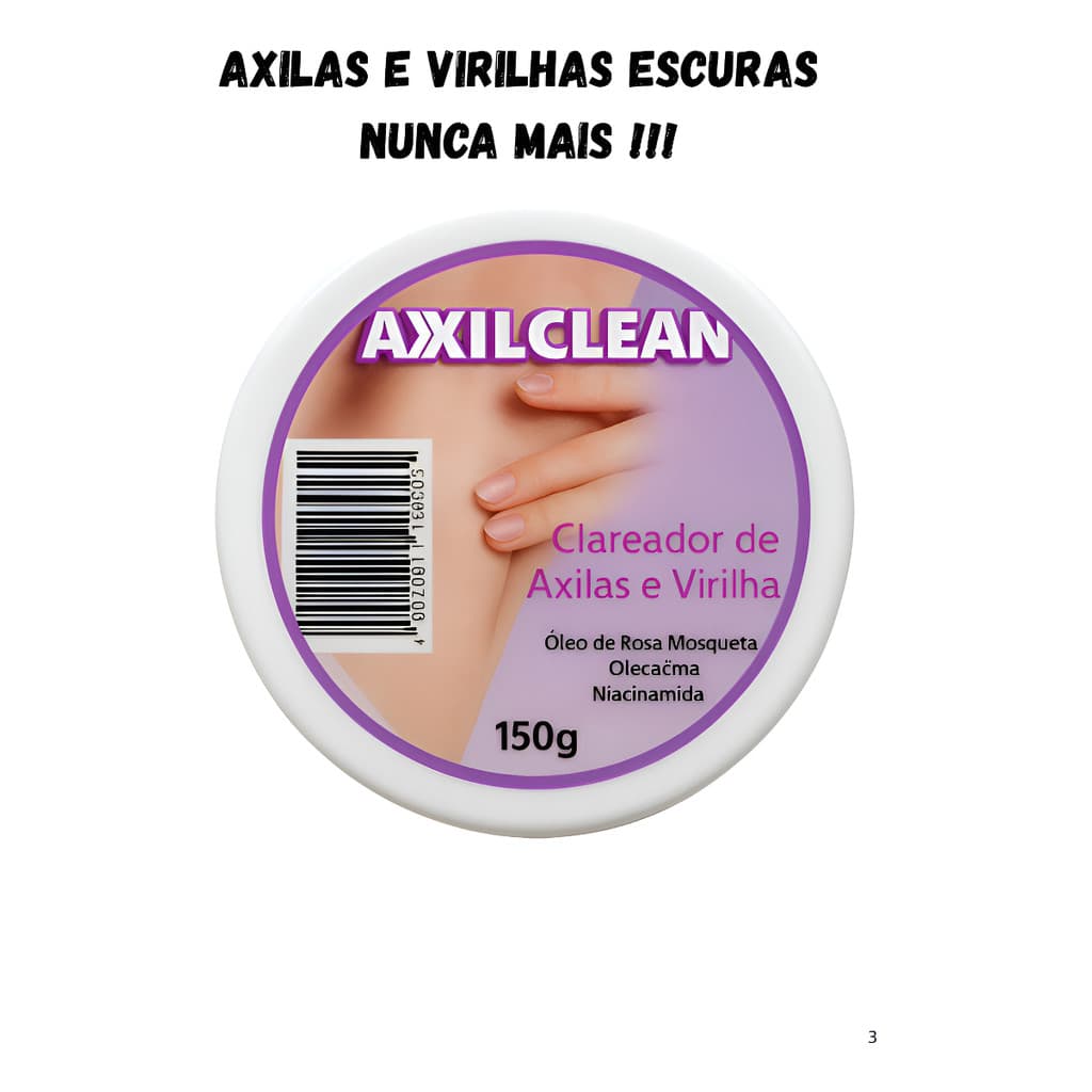 Clareador De Axilas E Virilha Axilclean 150 Gr.