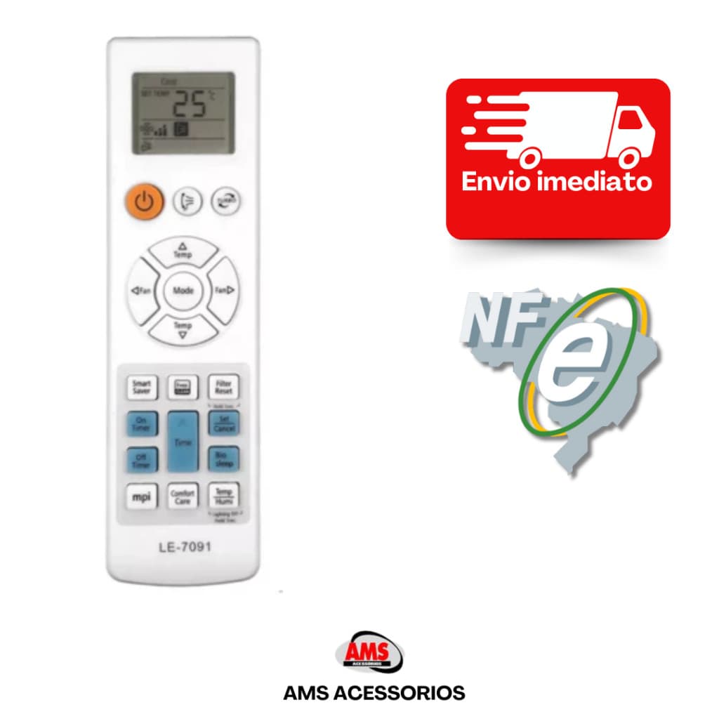 Controle Remoto Para Ar Condiciona Samsung Arh-2201/split Max Plus/crystal