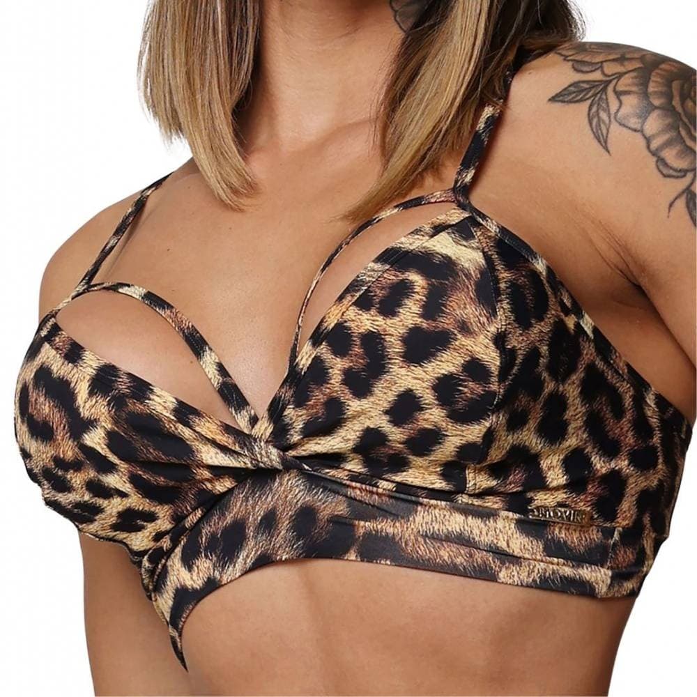 Top Strappy Pelagem de Onca Exclusivo Moving