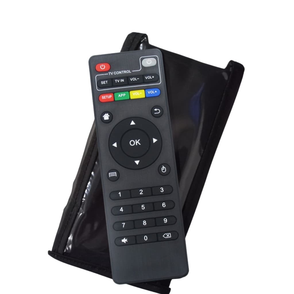 kit Controle Remoto  Para Tv Com Capa Protetora Botões Box Aparelho Completo + pilha brinde