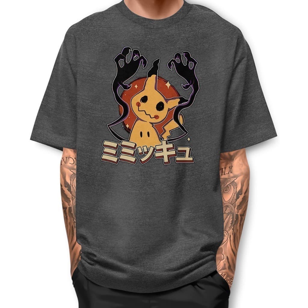 Camiseta Básica Masculina Mimikyu Terror Streetwear - Camisa de Malha 100% Algodão - Envio Imediato - Spyke Shop
