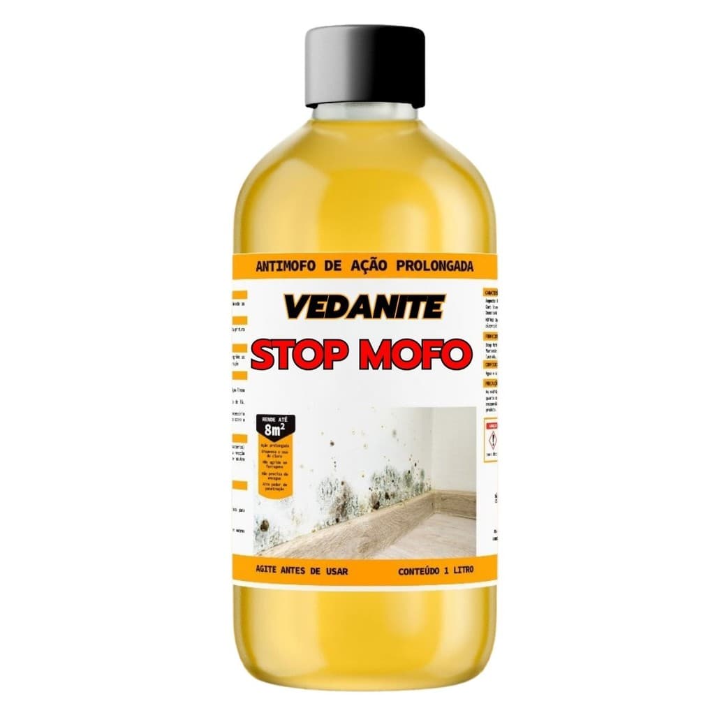 Stop Mofo Vedanite Não Volta Anti Mofo Parede Teto Piso 1lt