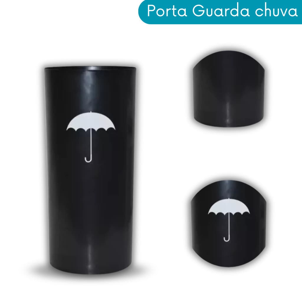 Porta Guarda Chuva Em Plástico - Preto