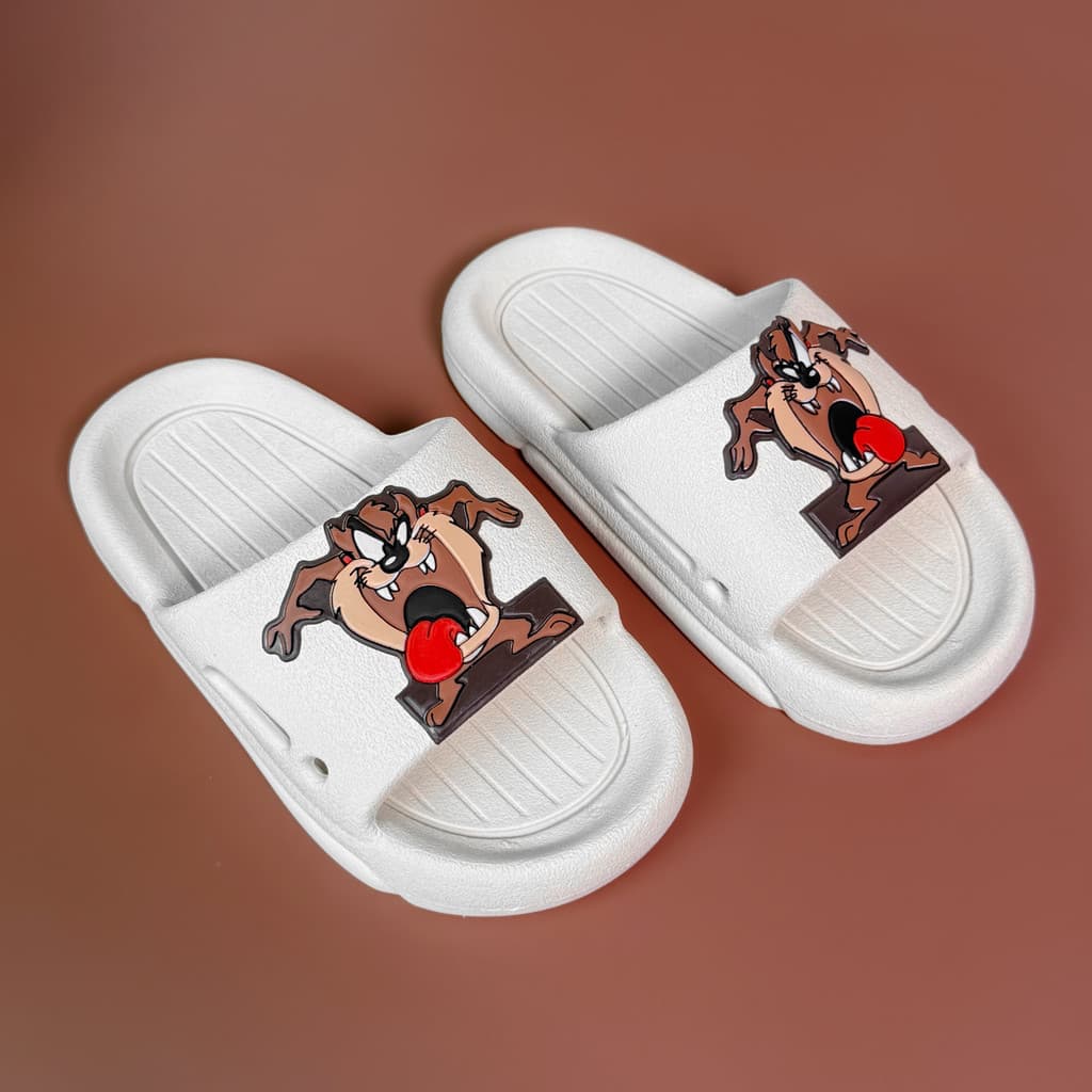 Chinelo Slide Nuvem Menino Masculino Bege Tazz Super Macio Confortável Escola Aulas