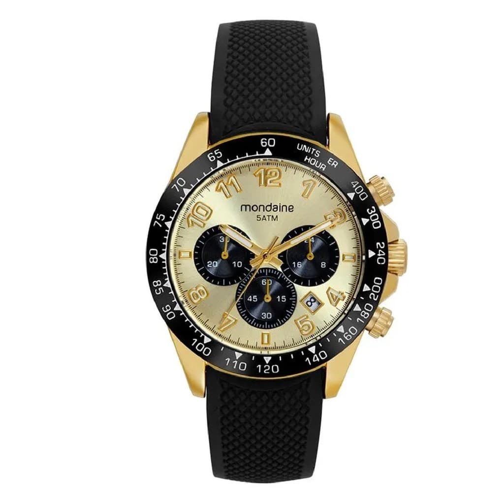 Relógio Mondaine Cronógrafo Silicone Bicolor 32815GPMVDI4