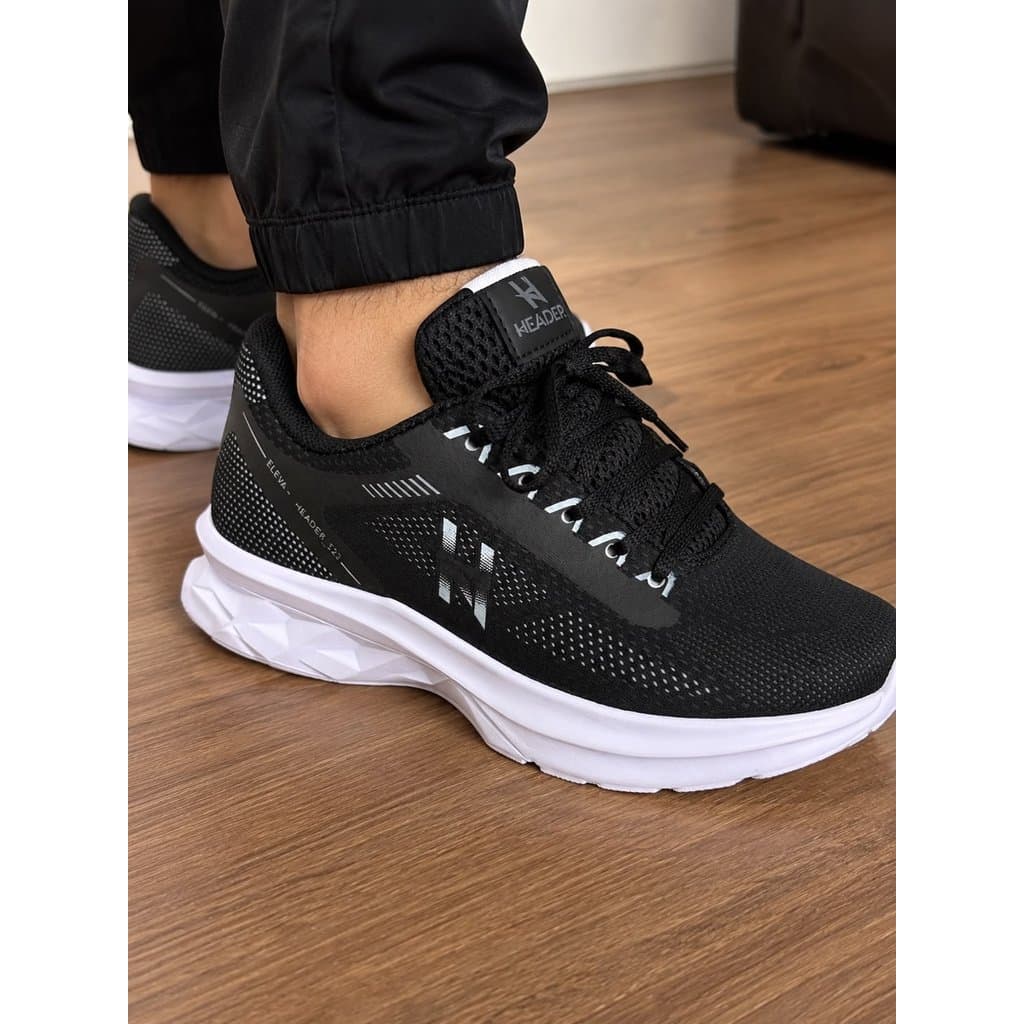 Tênis Header Run - Conforto E Estilo Esporte Casual Masculino Promoção
