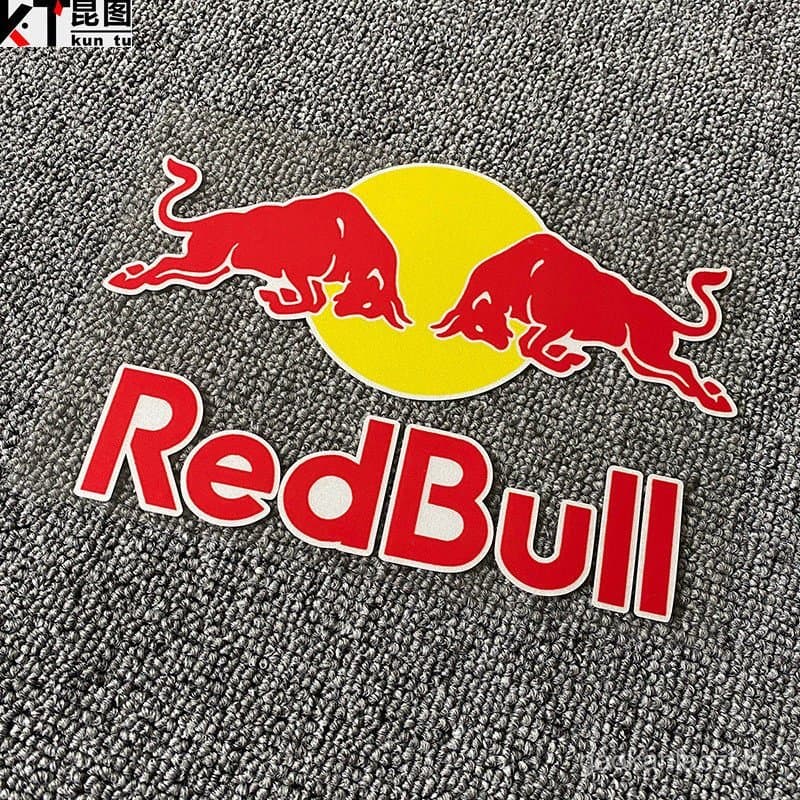 Adesivos de carro com logotipo de patrocinador, adesivos de carro Red Bull Redbull, adesivos refletivos para modificação