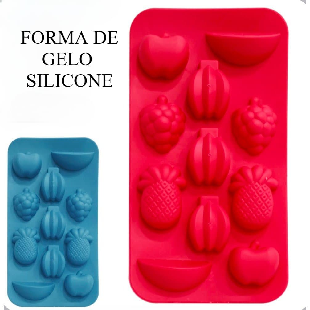 Forma De Gelo Em Silicone Formato Frutas Gelatinas
