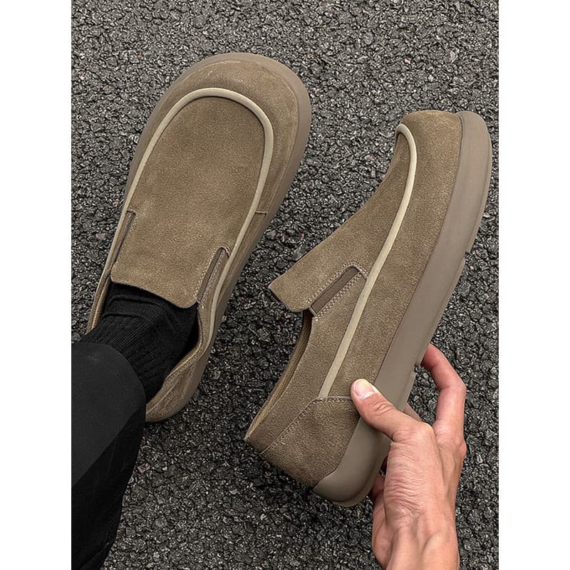 2026 novo estilo sapatos masculinos primavera novo estilo feio bonito sapatos de dedo grande mocassins masculinos sapato
