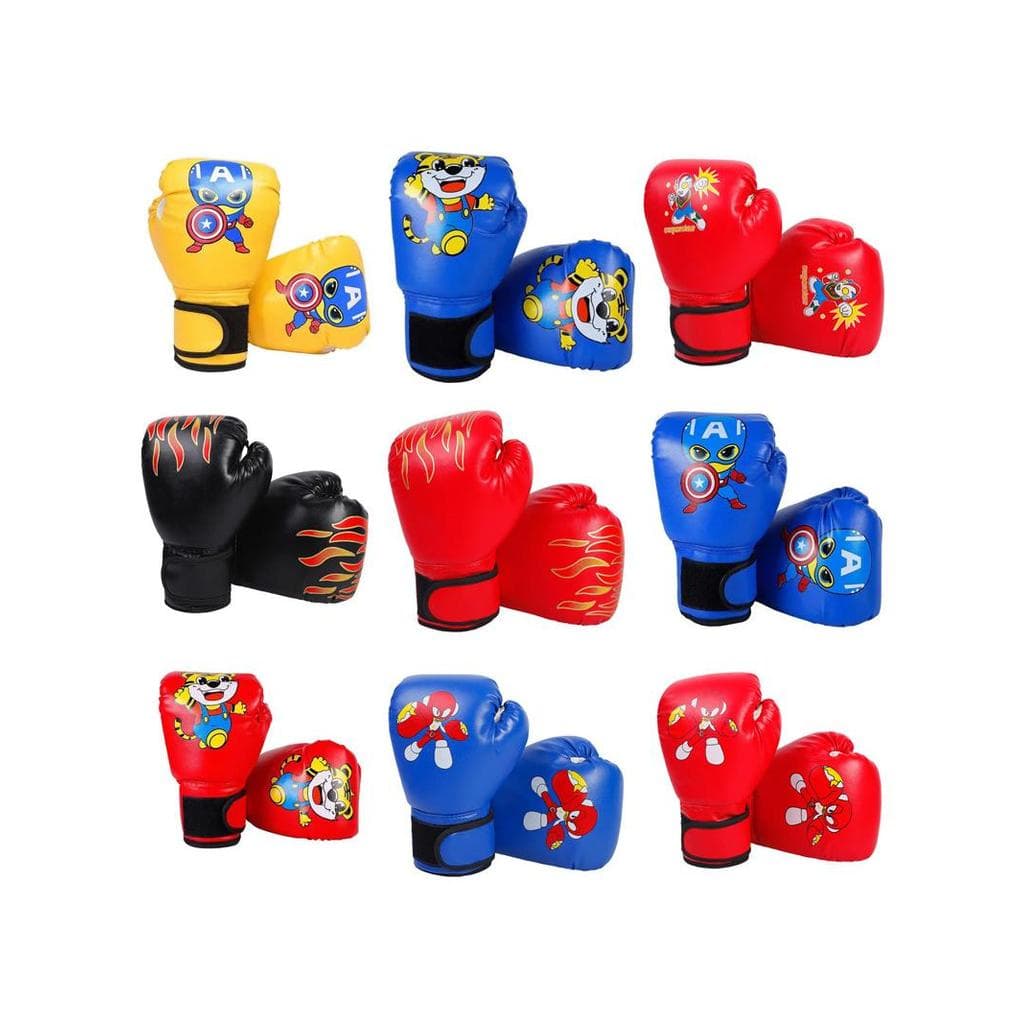 Crianças luvas de boxe 3-13 crianças treinamento boxe Muay Thai meninos Sanda adolescentes crianças luvas meninas