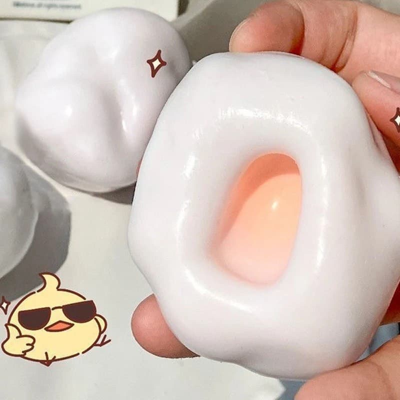 Super Macio Pele De Gelo Pitada Squishys Descompressão Brinquedo Bola De Arroz Glutinoso Recuperação Lenta De Alívio Do