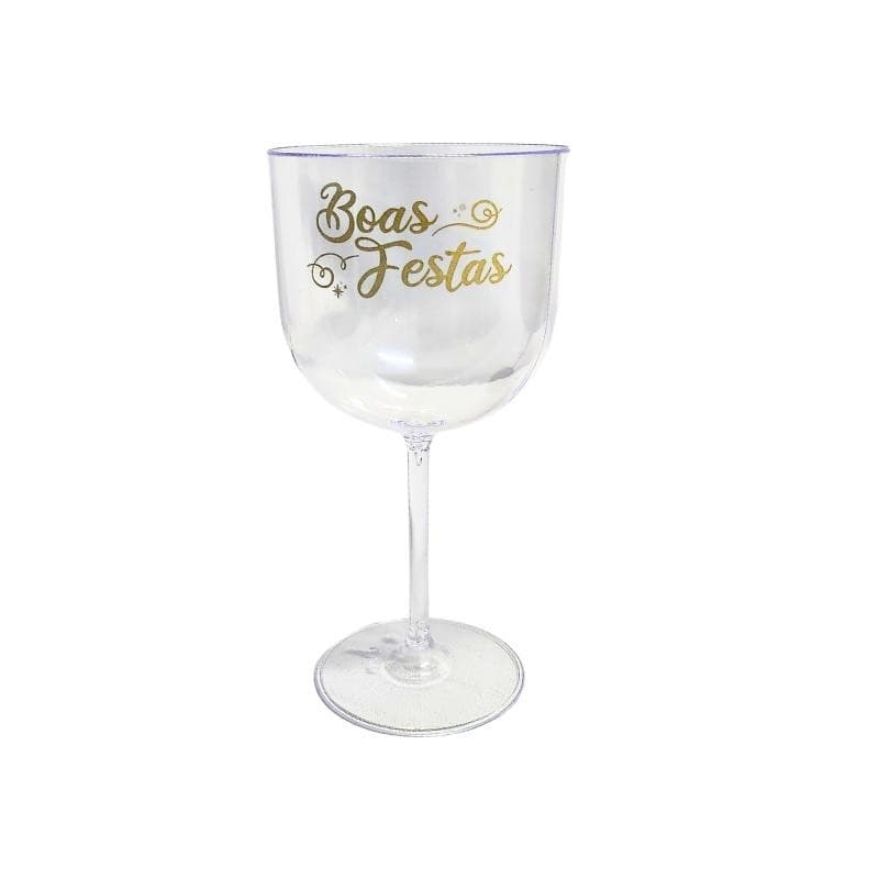 Taças Lsc Toys Taça De Gin Acrílico 600 Ml Boas Festas