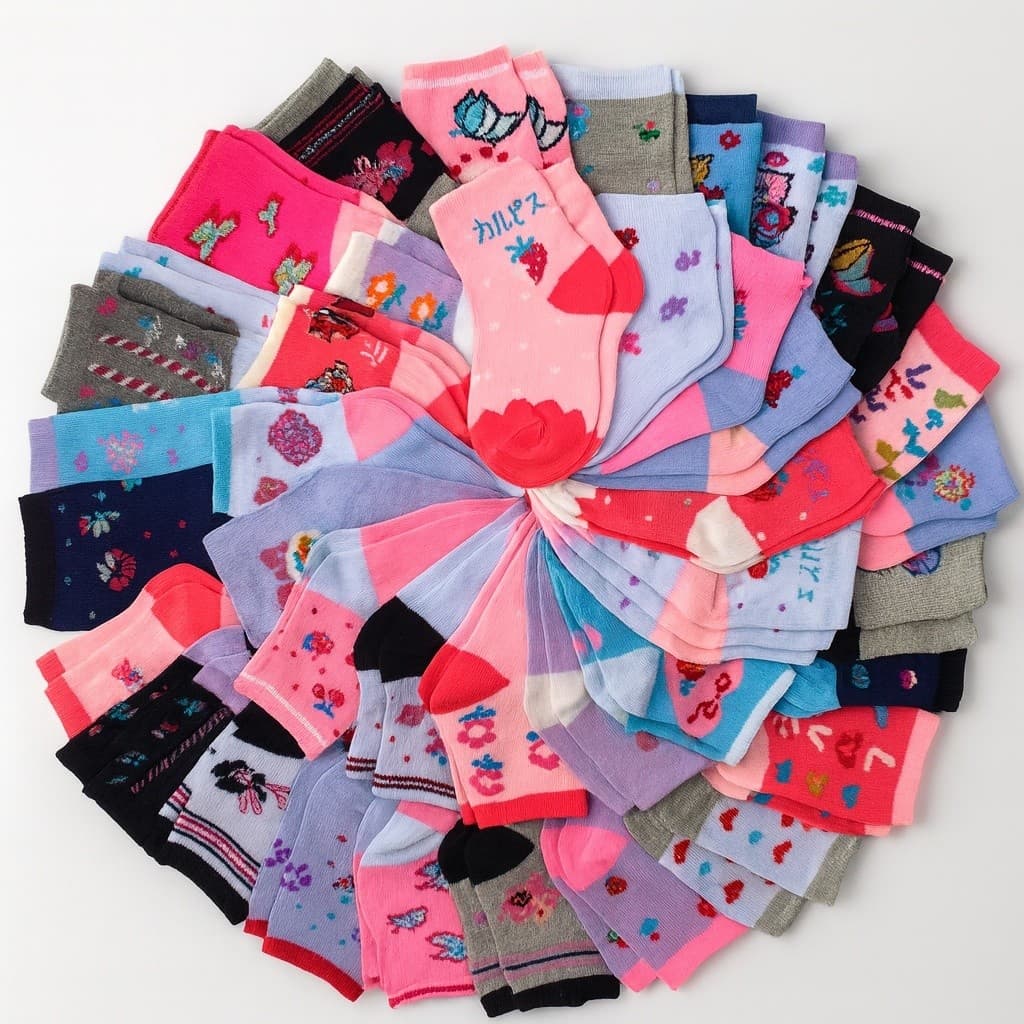 Kit Até 18 Pares Meia Infantil bebe Menina Confortável Coloridas Estampadas 0 a 12 anos Recém-nascido RN