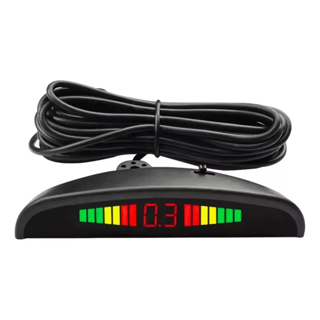 Sensor Estacionamento Ré 4 Sensores Display Preto Se185s